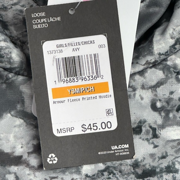 UA Big Girl Lightweight Hoodie - Picture 2 of 3